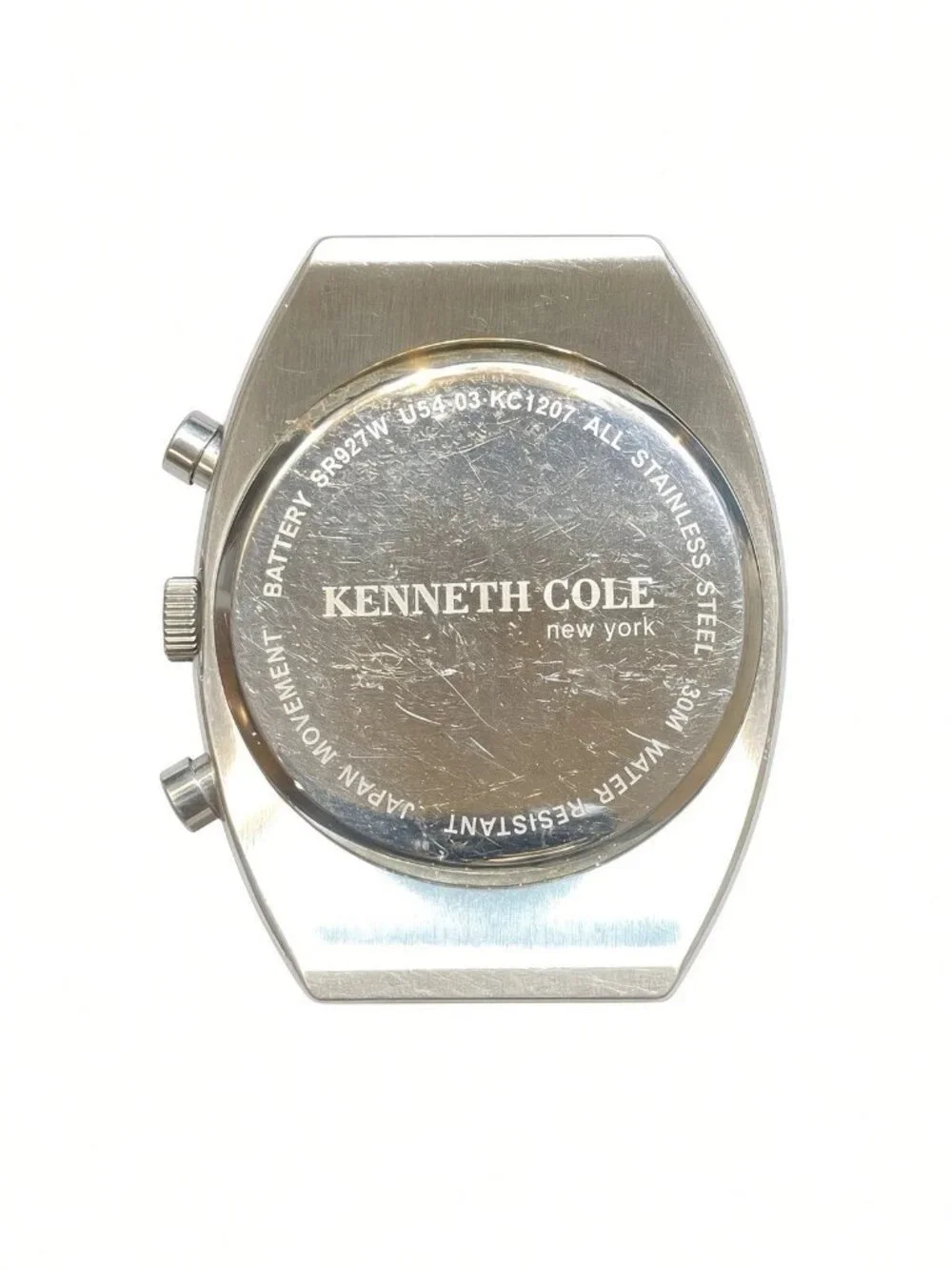 Kenneth Cole NY Men’s SS Chronograph Date Watch KC1207 Needs New Strap